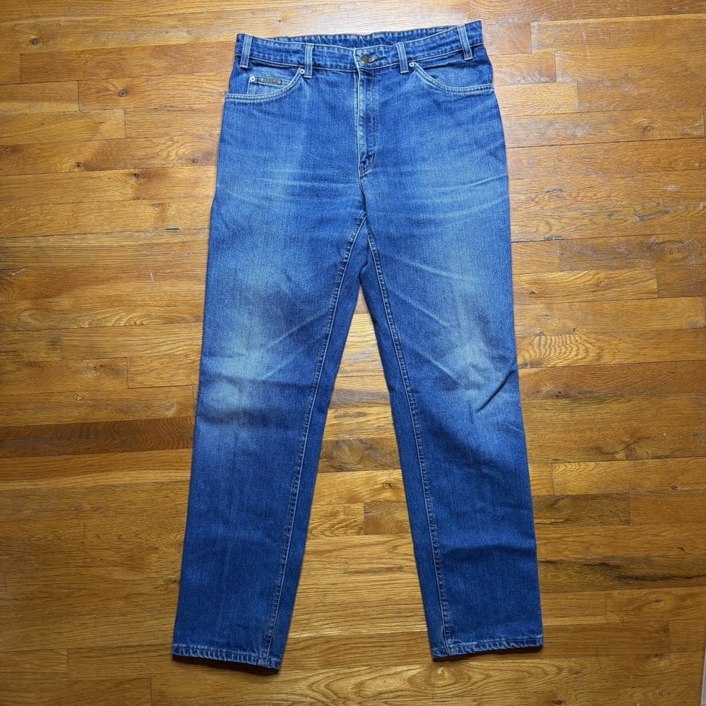 RM Williams Jeans mens 34x34 Blue Denim Straight Zip Fly‎ Premium Western Ranch